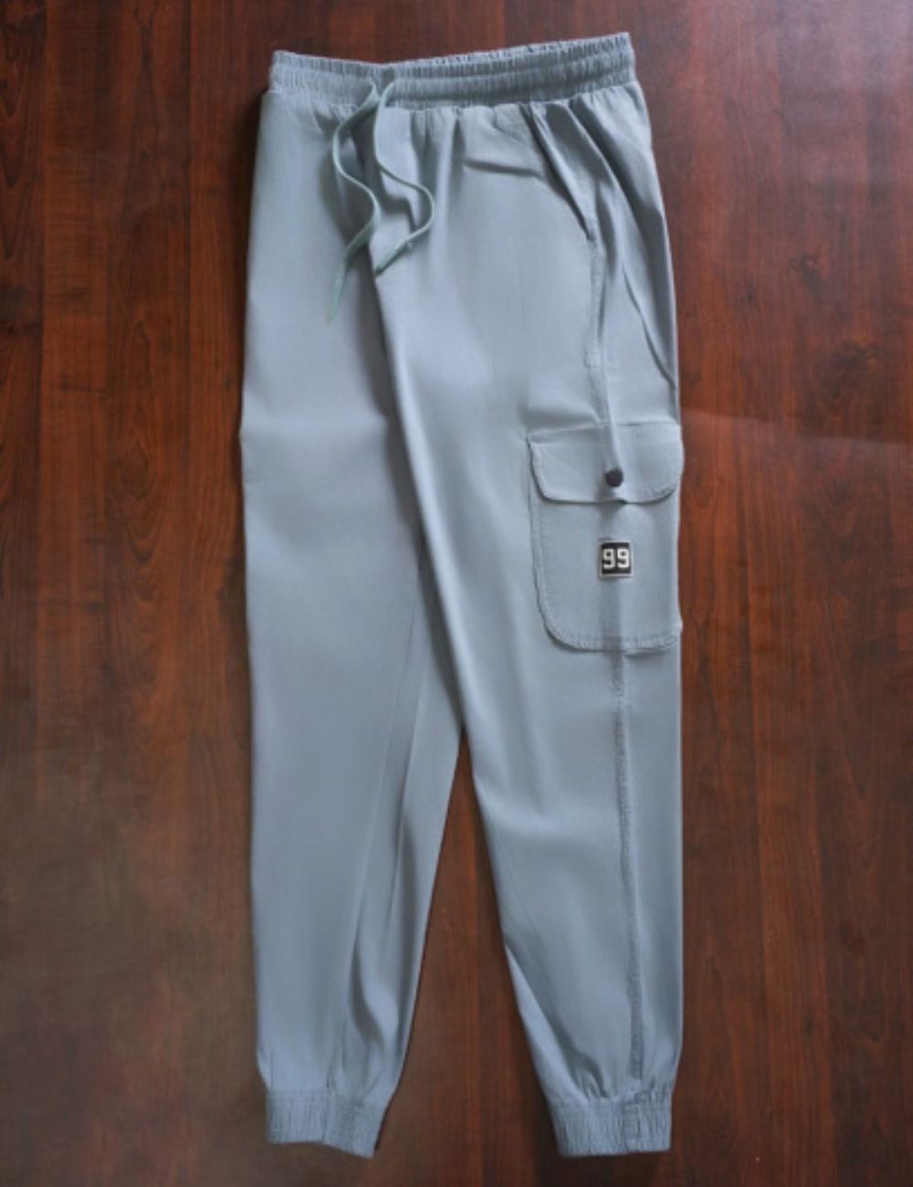 Dream Linen Cargo Pant (Light Blue)