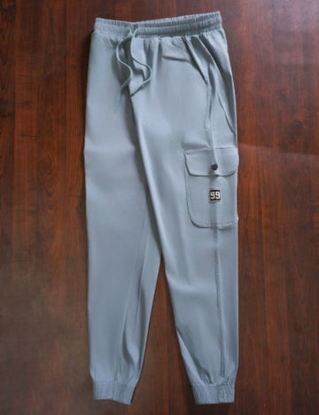Dream Linen Cargo Pant (Light Blue)