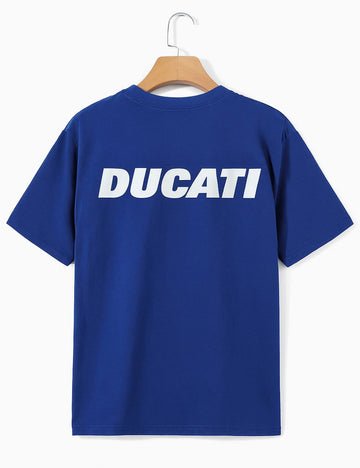 Ducati Over Size T-Shirt (Navy Light Blue)