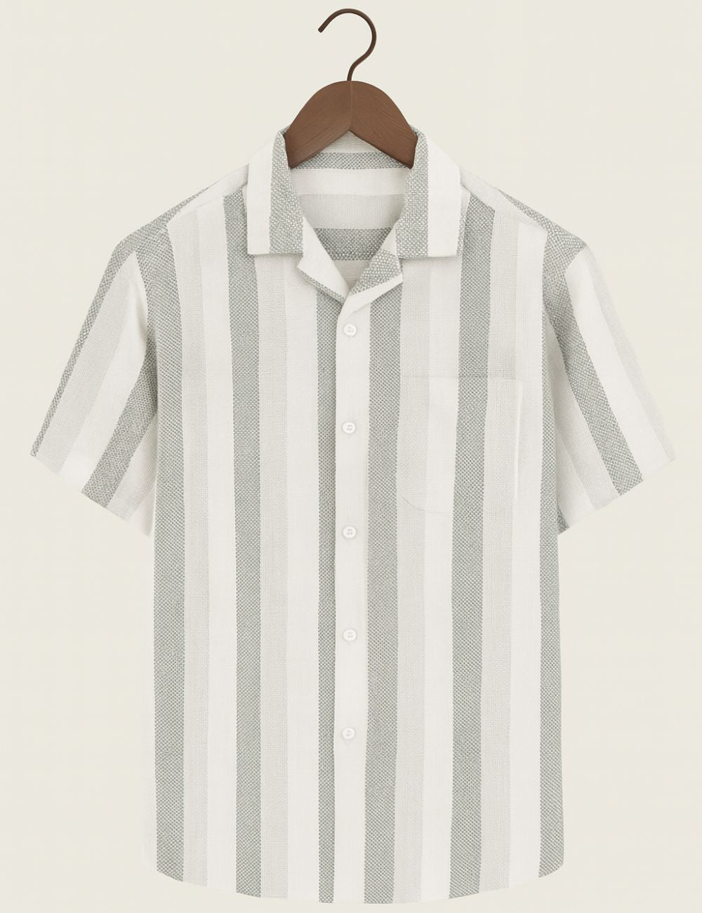 OverSize Half Hand Shirt (White)