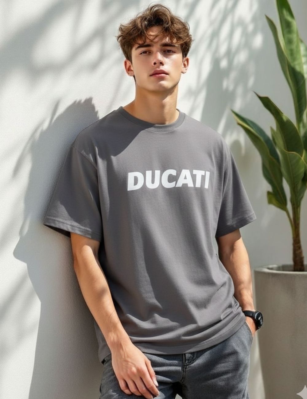 Ducati Over Size T-Shirt (Gray)