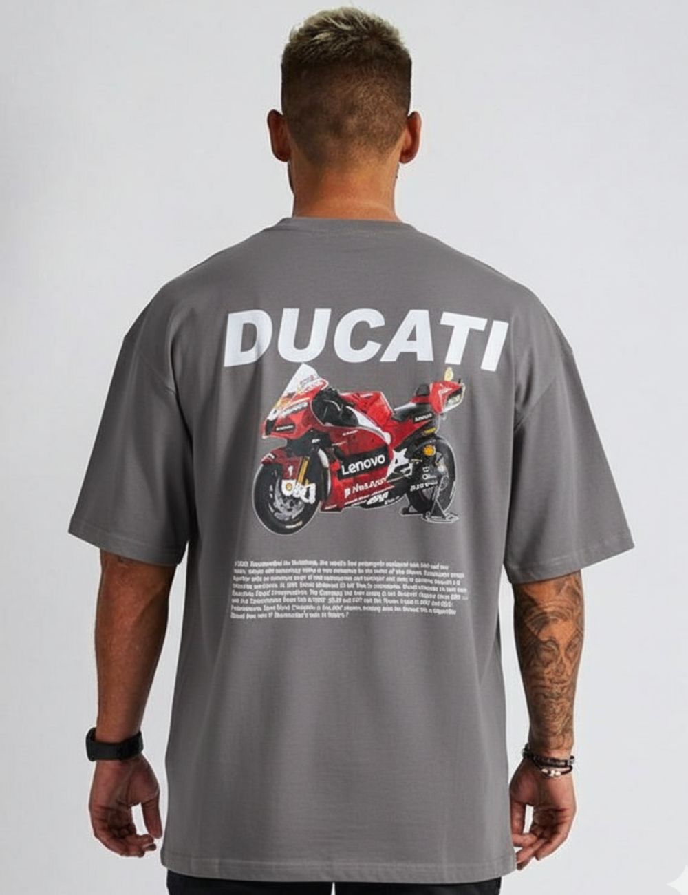 Ducati Over Size T-Shirt (Gray)