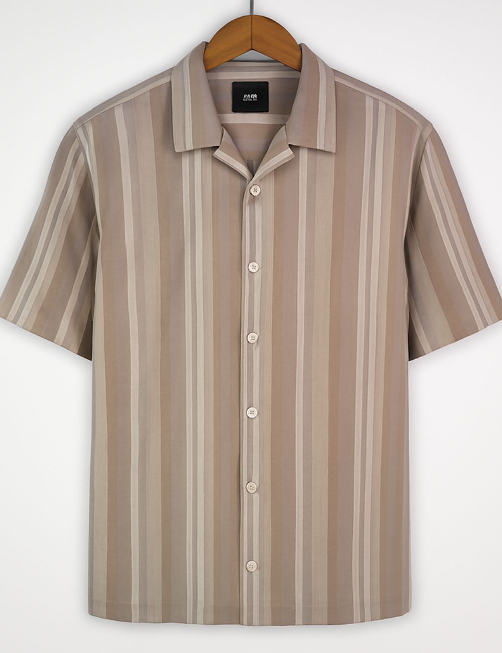 OverSize Half Hand Shirt (Lignt Brown)