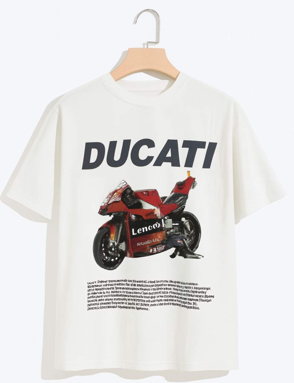 Ducati Over Size T-Shirt (White)
