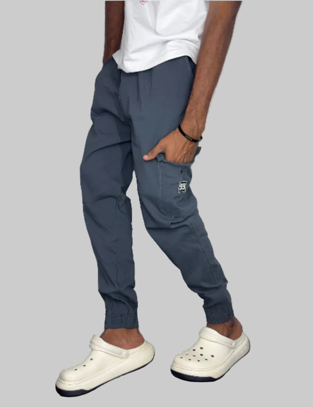 Dream Linen Cargo Pant (Dark Gray)
