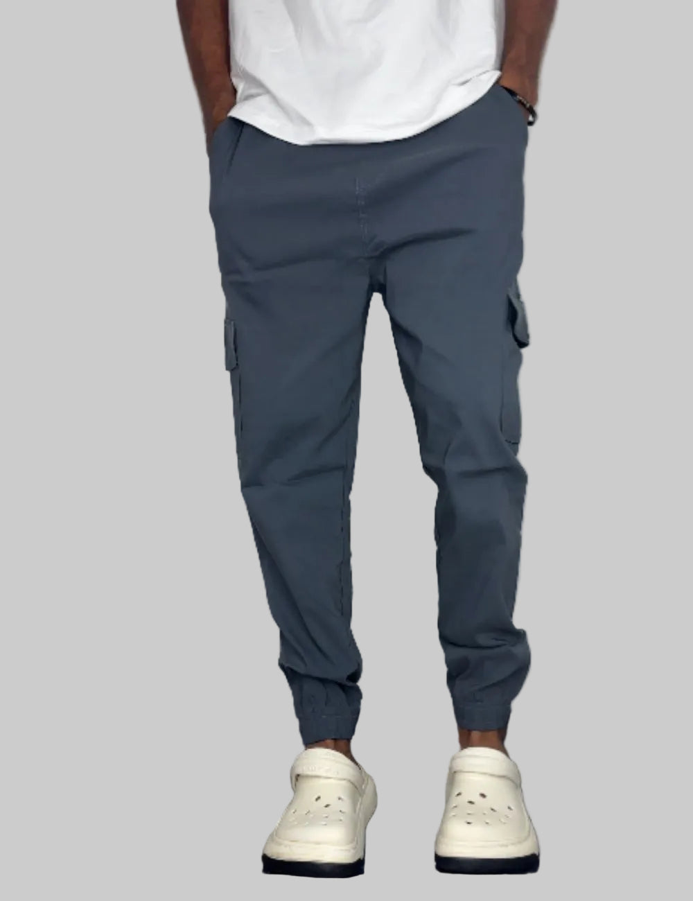 Dream Linen Cargo Pant (Dark Gray)