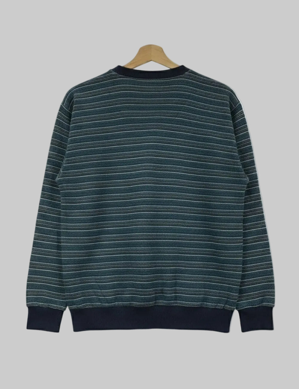 Stripped Full Sleeve T-Shirt (Green)