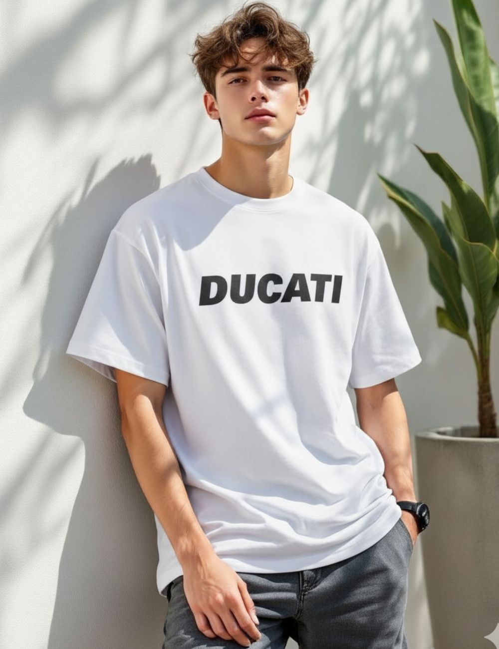 Ducati Over Size T-Shirt (White)