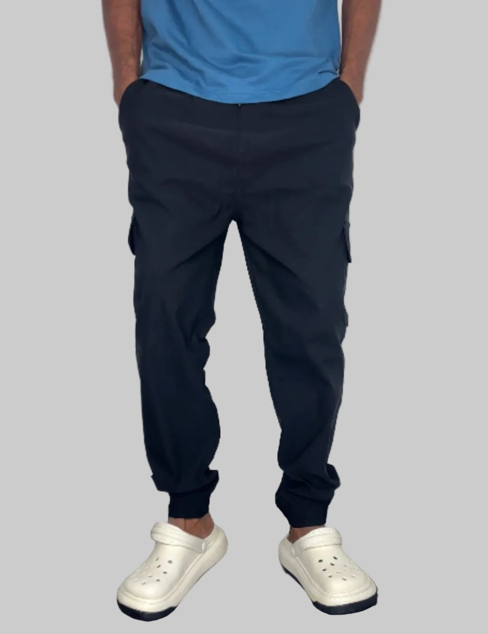 Dream Linen Cargo Pant (Black)