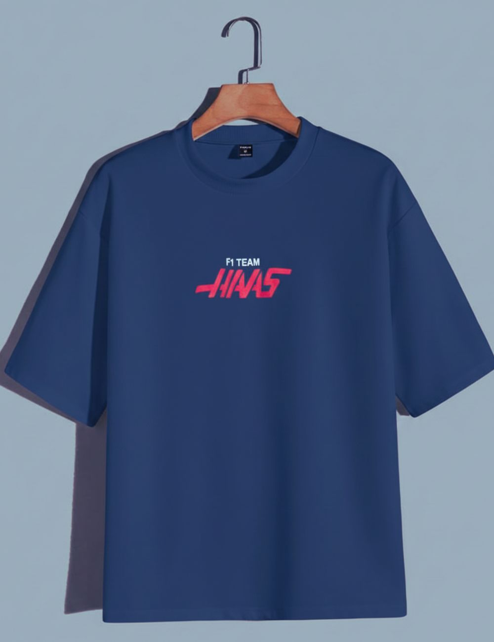 Back Print Over Size T-Shirt D/S (Navy Blue)