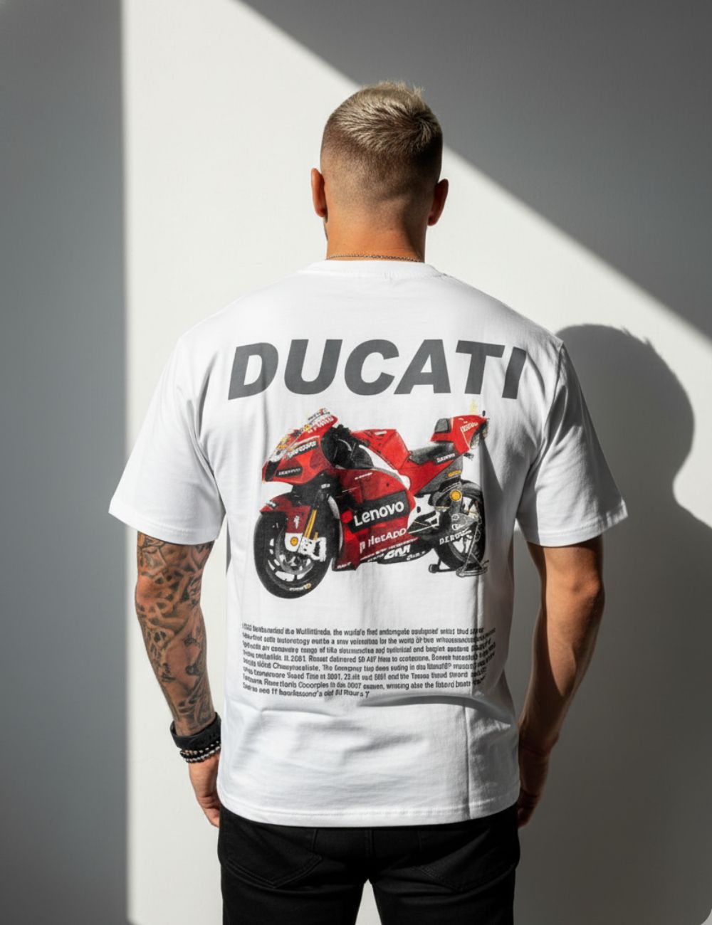 Ducati Over Size T-Shirt (White)