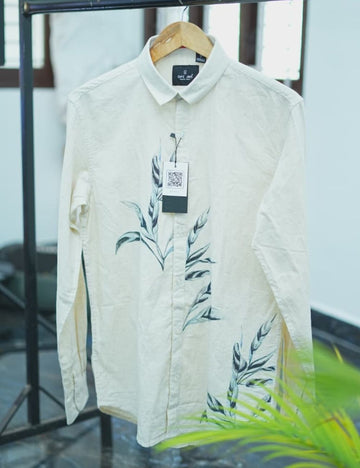 Linen Print Shirt