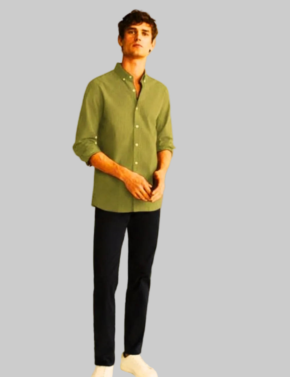 Plain Premium Shirt (Olive Green)