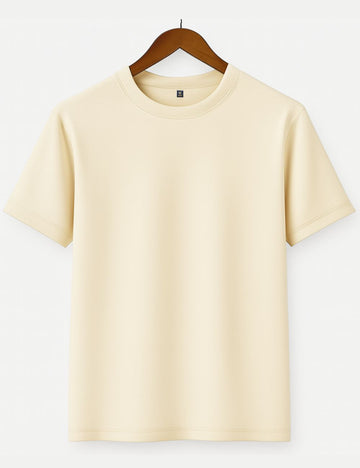 Oversize Half Hand T-Shirt (Beige)