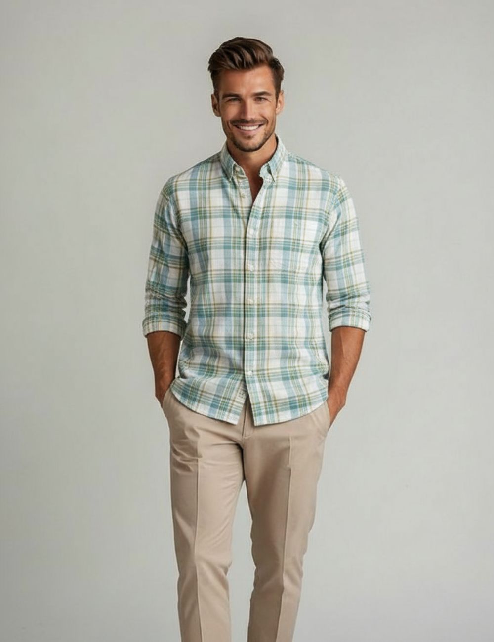 Checked Shirt (Blue)