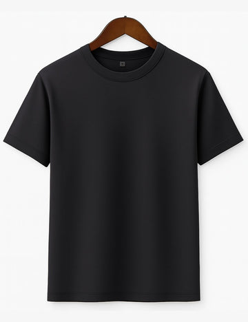 Oversize Half Hand T-Shirt (Black)