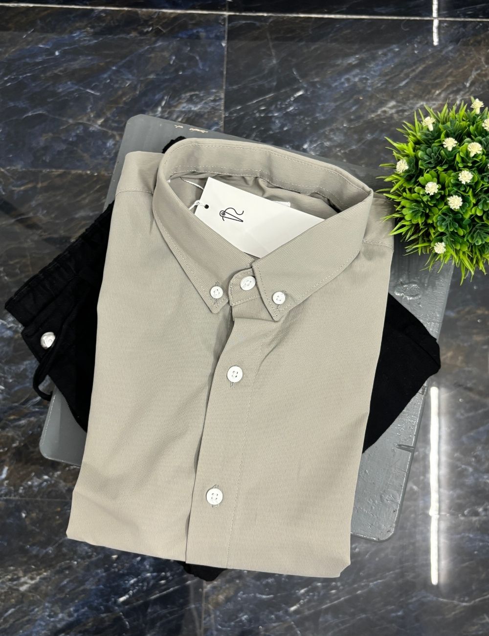 Plain Premium Shirt (Olive Green)