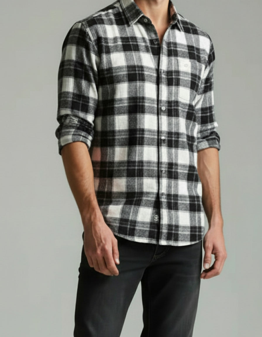 Checked Shirt (Black)