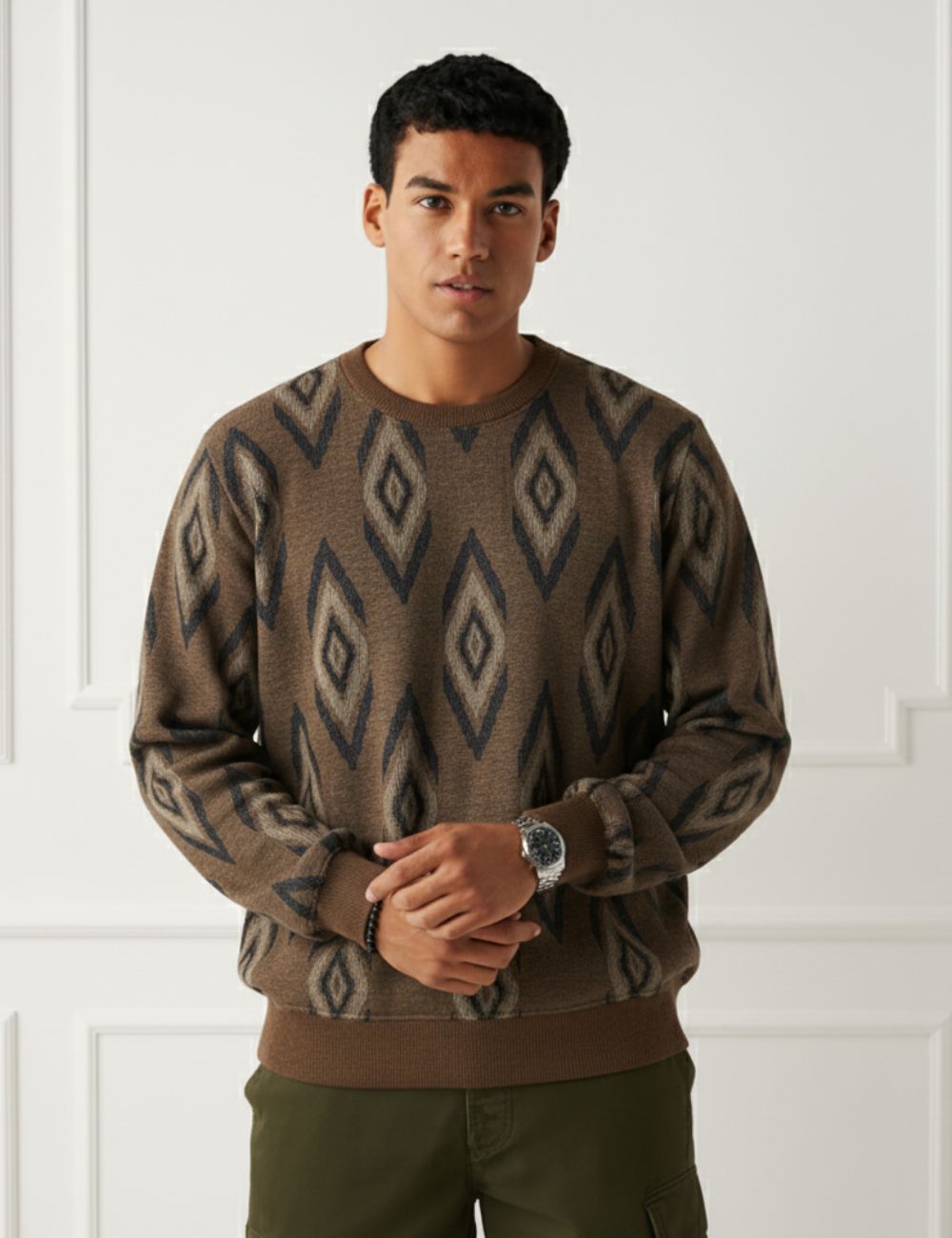 Jacquard F/S (Brown)