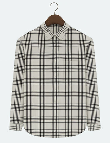 Checked Shirt (White)
