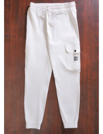 Dream Linen Cargo Pant (White)