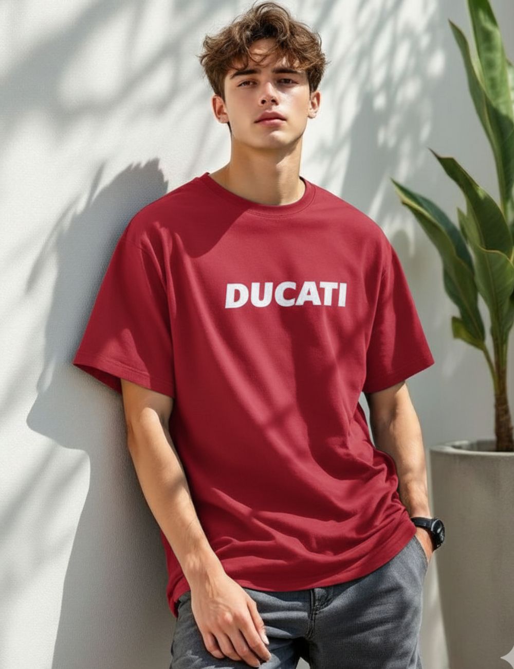 Ducati Over Size T-Shirt (Red)