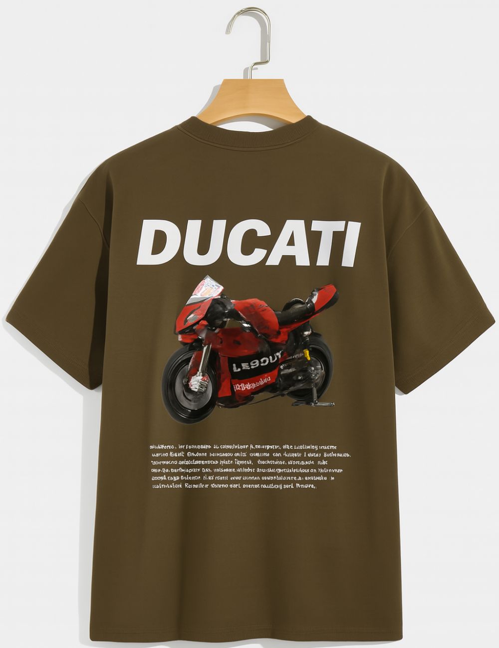 Ducati Over Size T-Shirt (Brown)