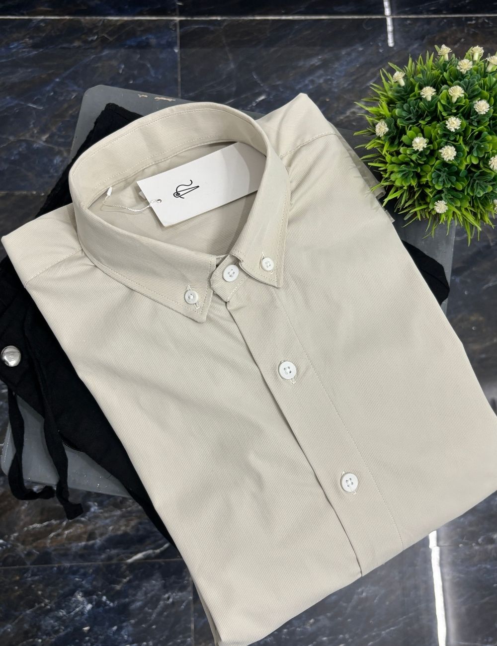 Plain Premium Shirt (Light Beige)
